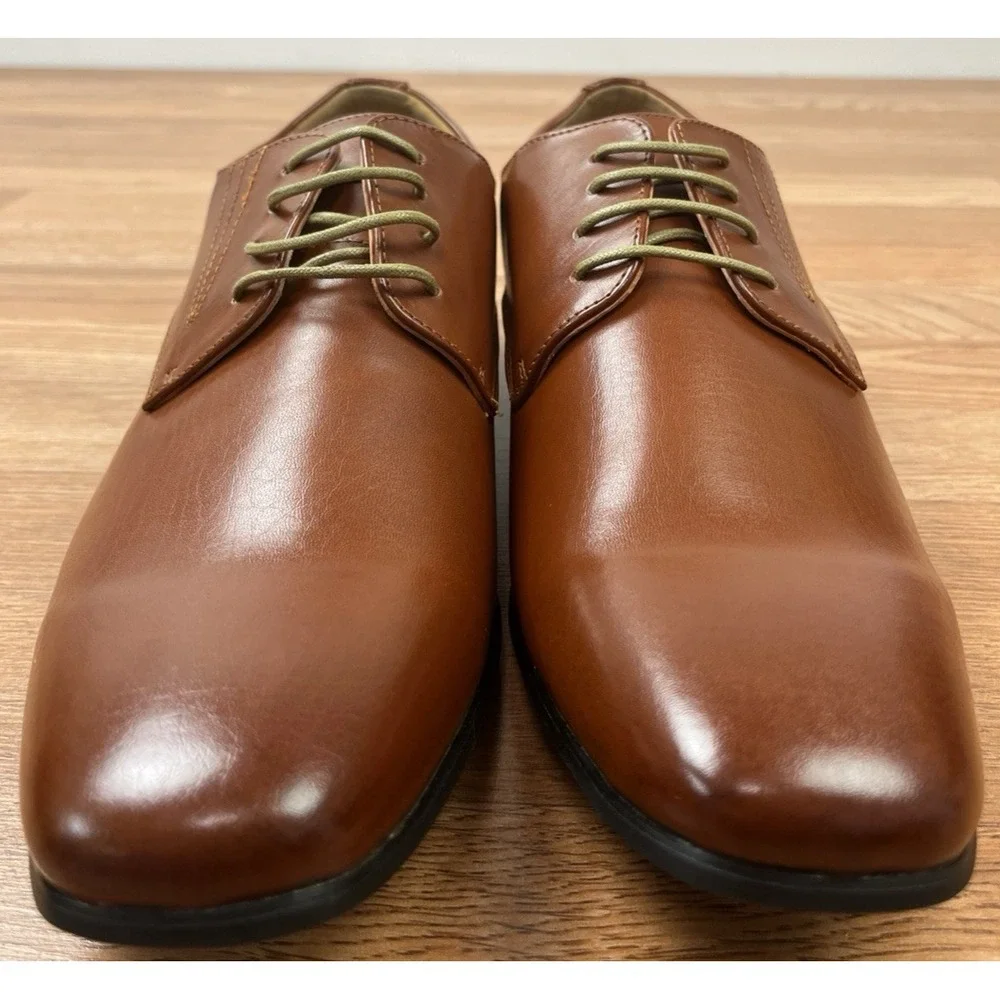 Bruno Marc Gordon Brown Dress Shoes Lace Up Men's Size 12 NEW